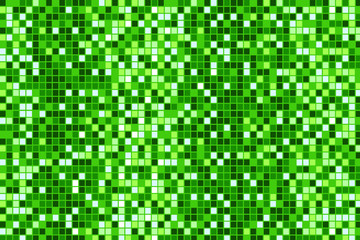 green mosaic background