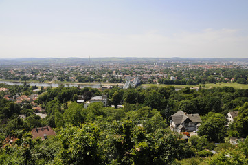 Blaues Wunder, Loschwitzer Brücke, Dresden, Deutschland