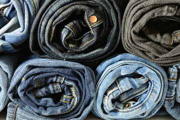 Stack of Blue Jeans