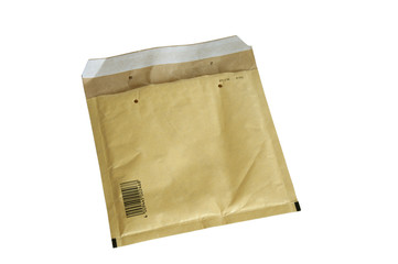 Yellow packaging envelope