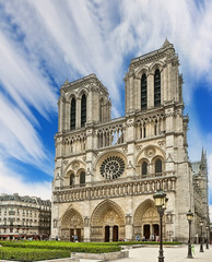 Notre Dame Cathedral - Paris - obrazy, fototapety, plakaty