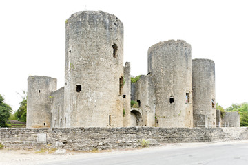 Fototapeta na wymiar Villandraut Castle, Akwitania, Francja