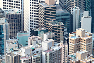 Naklejka premium crowded apartment building