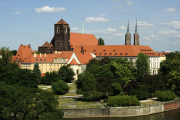 Obraz premium Wyspa Piaskowa we Wrocławiu