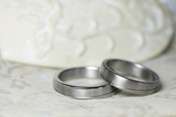 Wedding rings silver