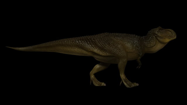 seamless T-rex 3d animation