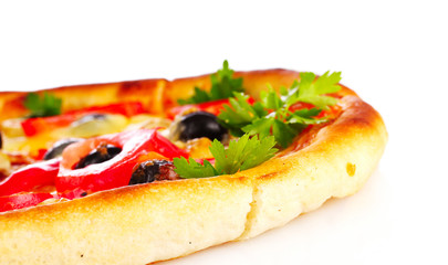 Pizza isolated on white