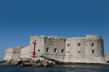 The Walled City of Dubrovnic in Croatia Europe