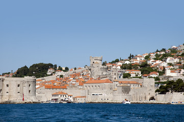 Fototapeta premium The Walled City of Dubrovnic in Croatia Europe