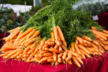 Carrots on display