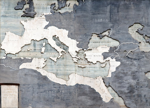 Fototapeta L'impero Romano alla morte di Augusto, 14 d.C. Roma