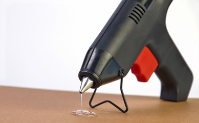 hot glue gun with glue dripping