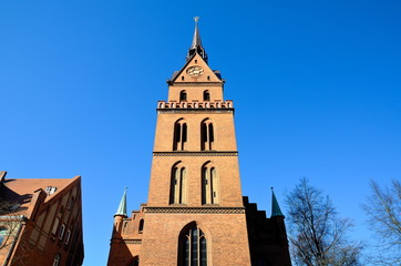 Fototapeta na wymiar Herz Jesu Kirche in Lübeck