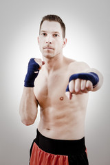 kickboxer faustschlag