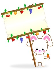 うさぎ 看板 イラスト