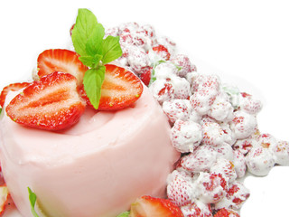 fruit strawberry dessert pudding