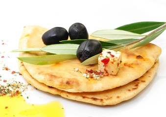 Fladenbrot, Oliven