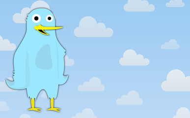Blue Bird Background