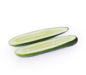 Cucumber on white background