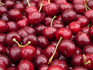sweet red cherry background