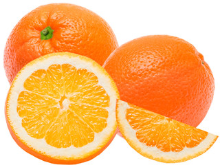 orange isolated on white background