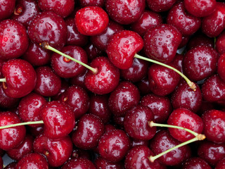 sweet red cherry background