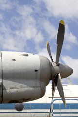 Motor aircraft engine old