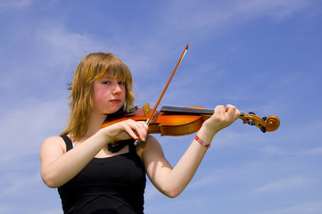 Geigenspielerin