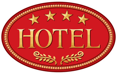 hotel label design