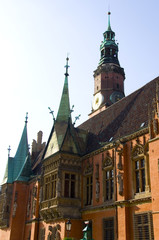 Fototapeta premium Rathaus - Breslau - Polen