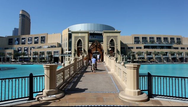 Bridge outside of the Dubai Mall, United Arab Emirates