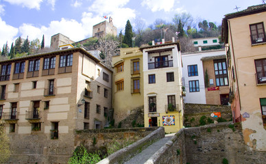 Fototapeta na wymiar Alhambra und Albaicin - Granada - Analusien - Spanien