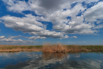 lake and clouds