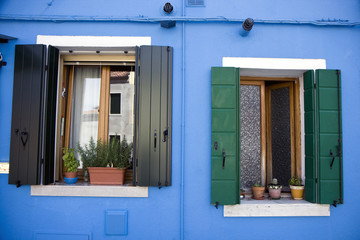 Obraz premium Wndows at Burano island
