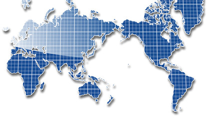 ソーラーパネル世界地図 © pipi