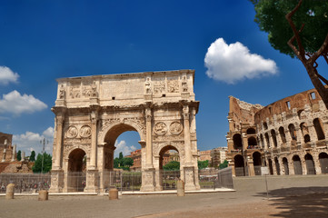 Arch of Constantine near the Colosseum