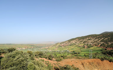 Fototapeta na wymiar Village de Tasghimout près de Marrakech