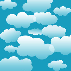 Abstract cloud background Vector