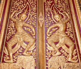 Traditional Thai style painting art