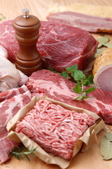 Various meats