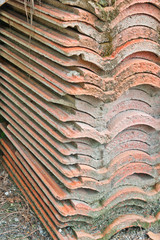 old tile roof