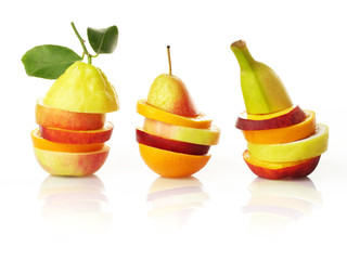 Isolated composing of different fruit varieties