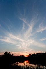 Fototapeta premium romantic sunset
