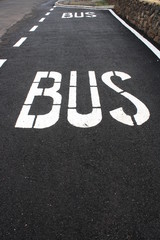 Bus stop sign