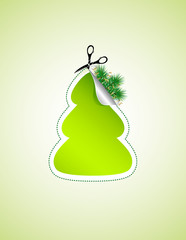 Scissors and Christmas tree