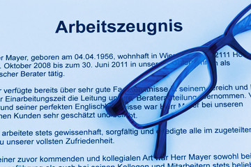 Arbeitszeugnis in deutscher Sprache