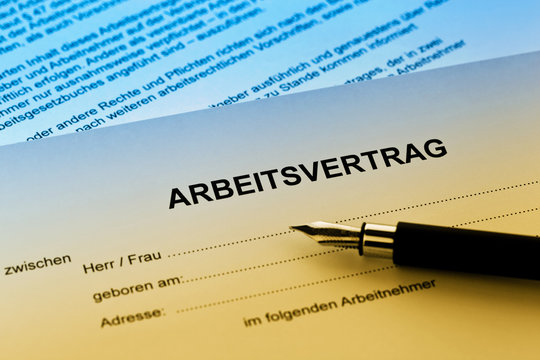 Arbeitsvertrag in deutscher Sprache