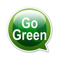 Pegatina globo Go Green