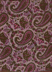 Batik floral indien .