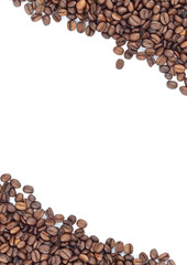 Brown roasted coffee beans